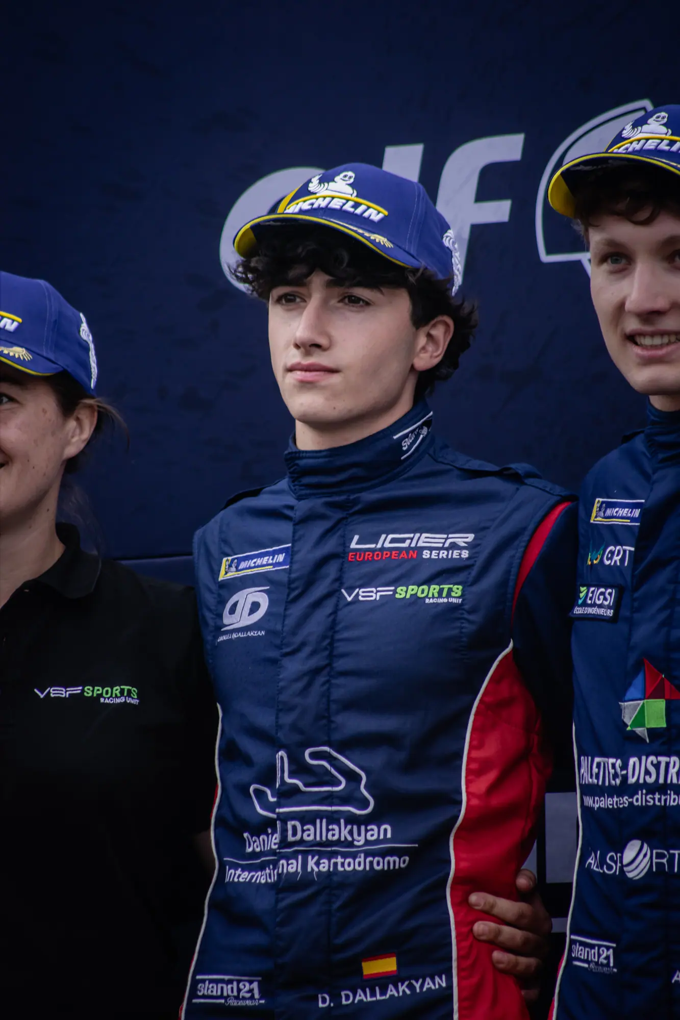 Daniel en el podio de Spa