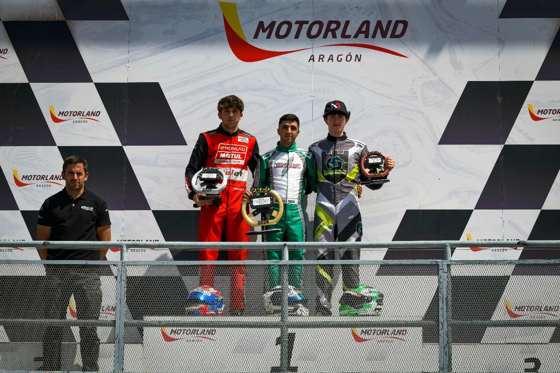 Podio del CKCV en Motorland Aragón